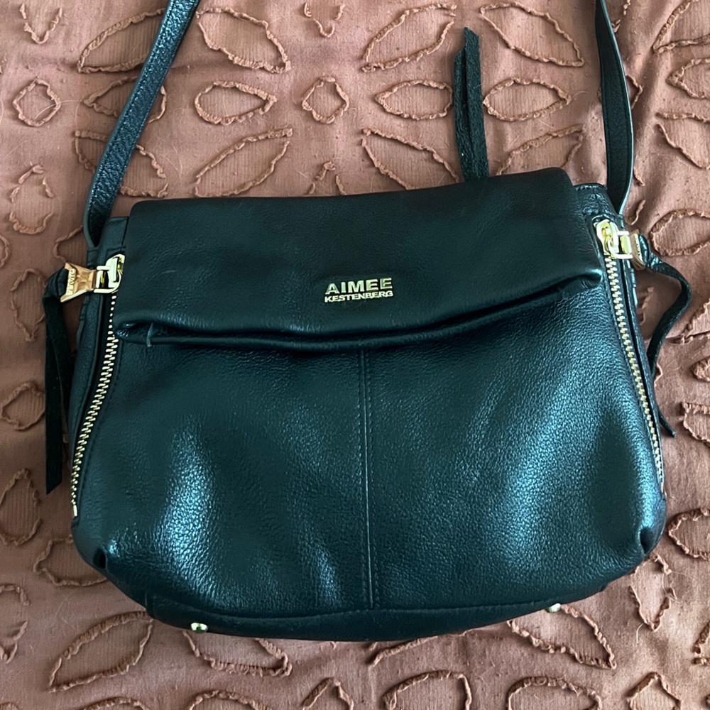 Aimee Kestenburg Black Leather Purse